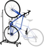 Vertical Bike Parking Stand - Adjustable Height for 29"Wheels, Space-Saving & Freestanding Bike