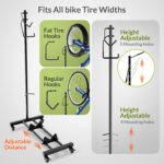 Vertical Bike Parking Stand - Adjustable Height for 29"Wheels, Space-Saving & Freestanding Bike - Image 7